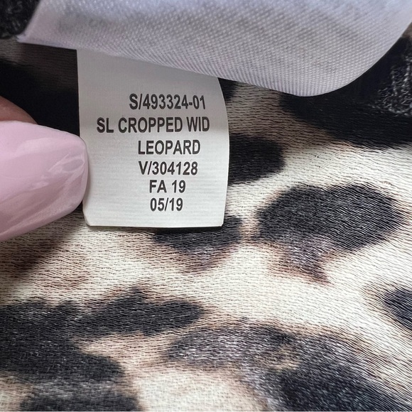 NWT Banana Republic Women’s Leopard Print Crop Wide Leg Sleeveless Jumpsuit, 2 - Picture 9 of 13